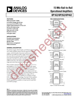 OP262HRU datasheet  